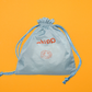 whipp 巾着（blue × orange）